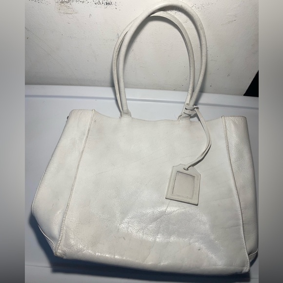 Giorgio Armani White leather handbag made in italy - Picture 13 of 14